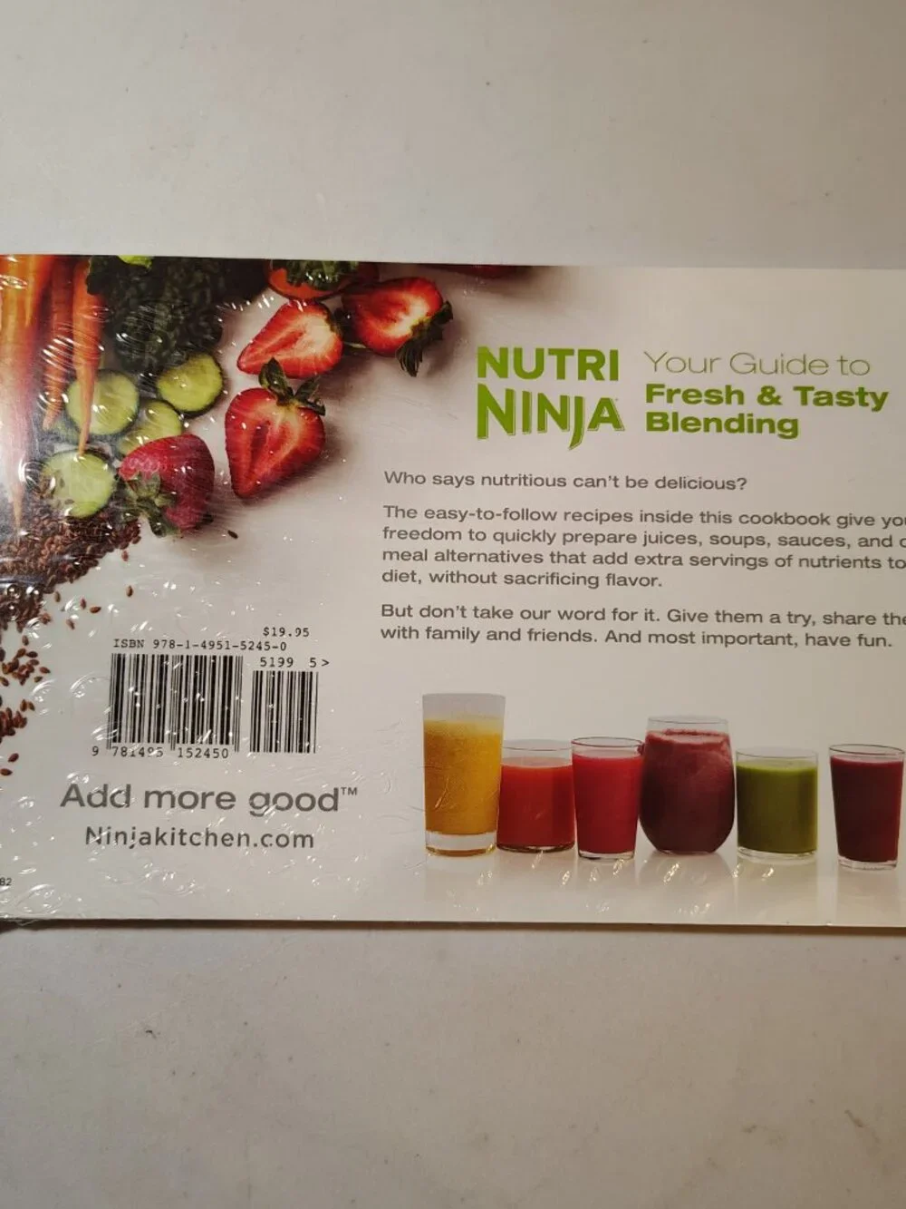 Nutri Ninja Auto-iQ 75 Nutritious & Delicious Recipes Paperback Book